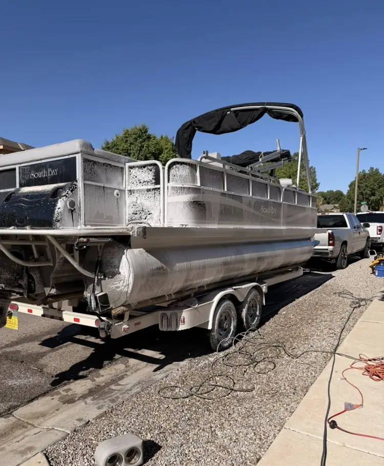 Pontoon boat detailed by Boss NM